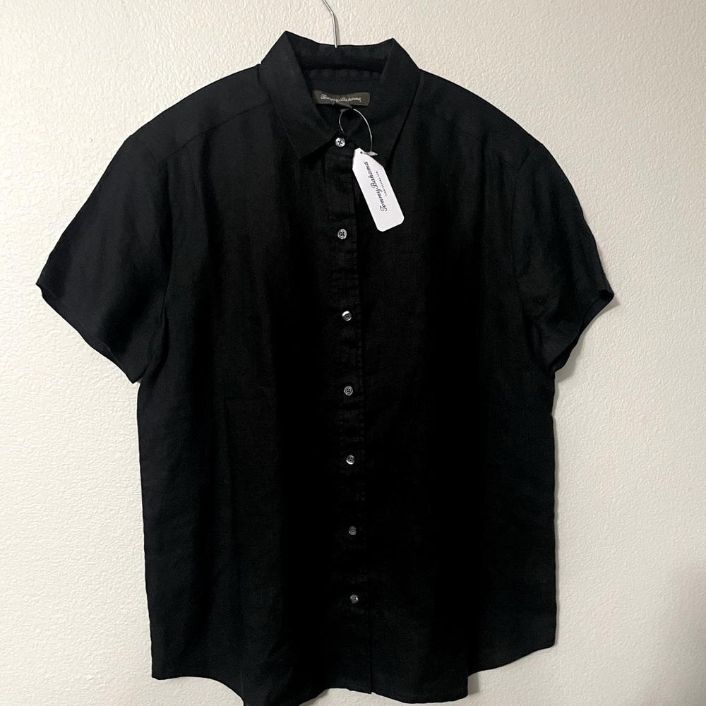 Tommy Bahama woman’s two palms linen s/s shirt - Picture 2 of 8